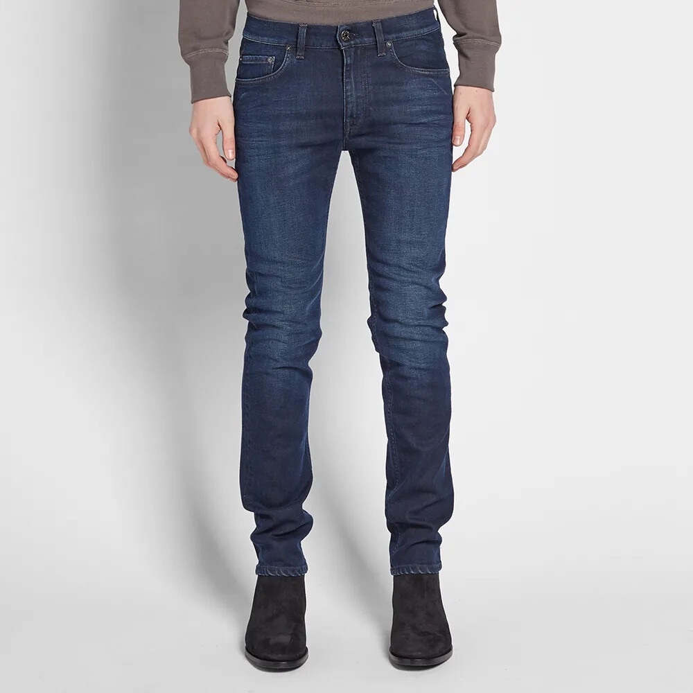 Acne Studios Ace Oreo Slim Fit Dark Wash Mens Jeans Size 32x34